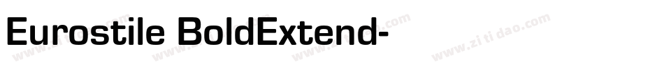 Eurostile BoldExtend字体转换